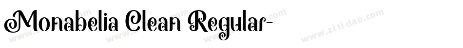 Monabelia Clean Regular字体转换
